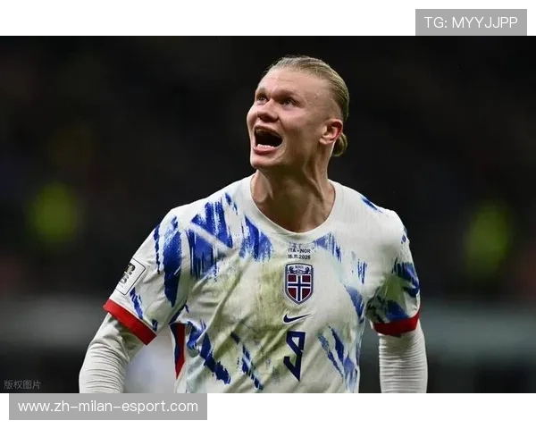 哈兰德禁区内争顶得手，挪威攻势无人能挡